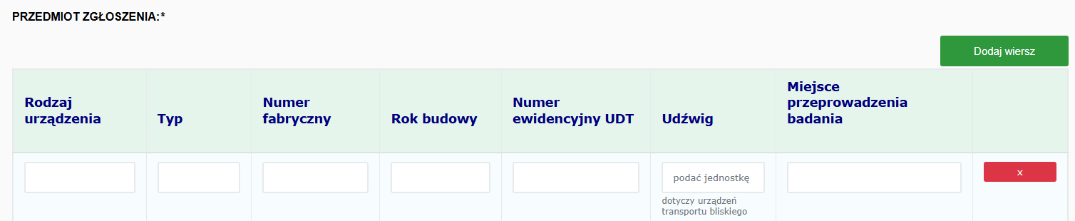 Przechwytywanie wniosek o badanie okresowe